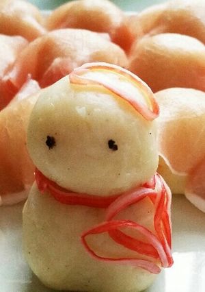 簡単！ポテトマッシュ雪だるまと生ハム包み-レシピのメイン写真