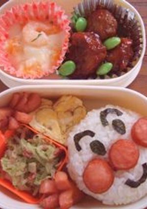 誰でも出来るアンパンマン弁当（キャラ弁）-レシピのメイン写真