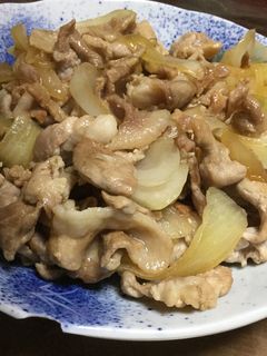 豚肉と玉ねぎの炒めもの-レシピのメイン写真