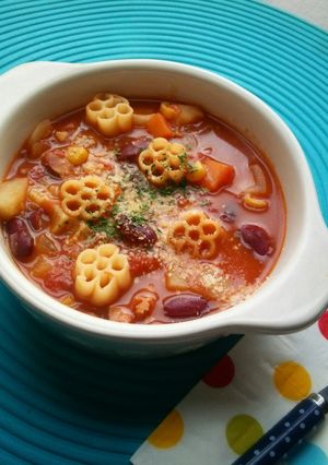 ミネストローネスープ【柏市学校給食】-レシピのメイン写真