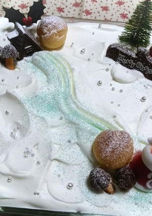 失敗なし！クリスマスに簡単スコップケーキ-レシピのメイン写真