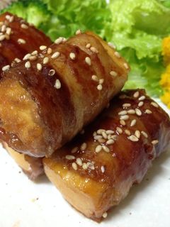 *厚揚げの豚バラ巻き*-レシピのメイン写真
