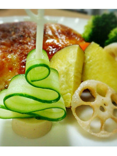 ローストチキン 季節の野菜も一緒に-レシピのメイン写真