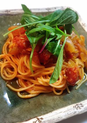 シンプルに！＊ツナのトマトソースパスタ＊-レシピのメイン写真