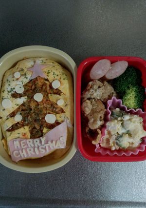 クリスマスキャラ弁！！-レシピのメイン写真