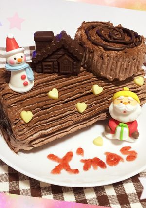手抜きブッシュドノエル☆-レシピのメイン写真