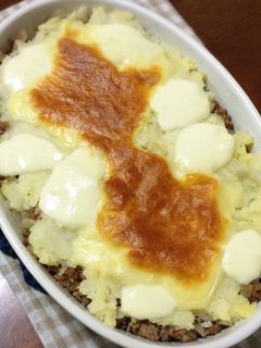 ジャガイモとひき肉の重ね焼き-レシピのメイン写真
