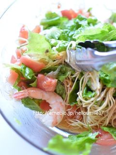 ヤムママー風インスタントラーメンサラダ!-レシピのメイン写真