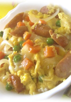 ランチにどうぞ♪超簡単☆洋風玉子丼☆-レシピのメイン写真