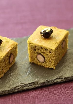 おもてなしに!大豆粉の黒豆抹茶ケーキ-レシピのメイン写真