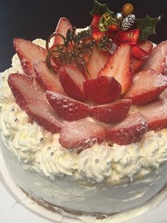 バター・BPなしでクリスマスケーキ-レシピのメイン写真
