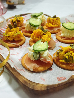 かぼちゃサラダ&ポテトサラダのカナッペ☆-レシピのメイン写真