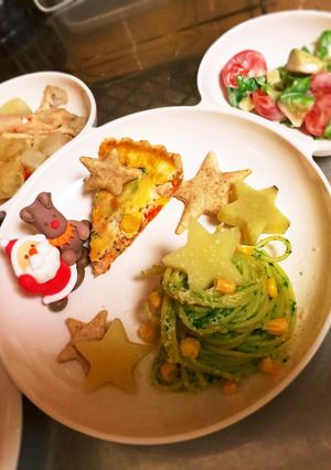 ＊幼児食＊クリスマスプレート-レシピのメイン写真