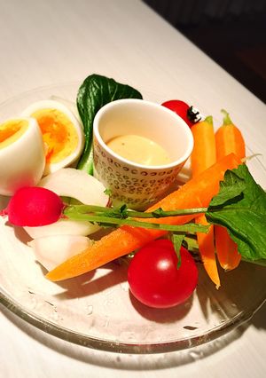 とり野菜みそでマヨディップ-レシピのメイン写真