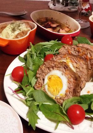 混ぜて焼くだけミートローフ-レシピのメイン写真