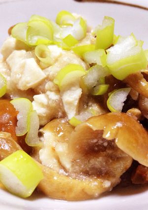 ナメコおろしの豆腐和え-レシピのメイン写真