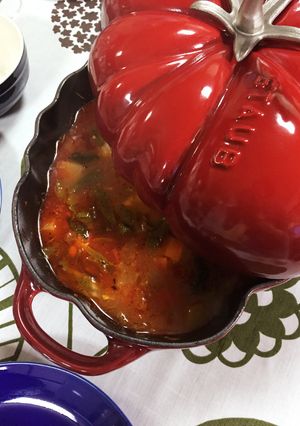 【ストウブ】鶏もも肉のトマト煮込み-レシピのメイン写真