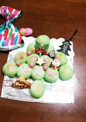 クリスマスツリーのちぎりパン-レシピのメイン写真