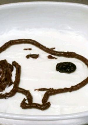 ヨーグルトアート 似顔絵?-レシピのメイン写真