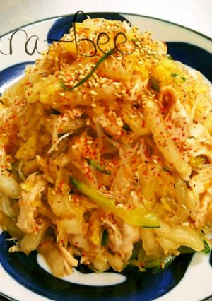 ダイエットに◎かさ増し白菜の春雨サラダ-レシピのメイン写真