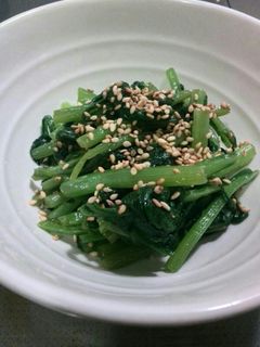胡麻油香る春菊ナムル-レシピのメイン写真