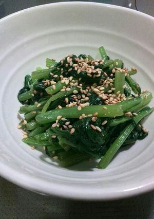 胡麻油香る春菊ナムル-レシピのメイン写真
