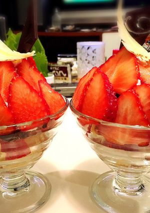 リメイクで超簡単!イチゴのトライフル♡-レシピのメイン写真