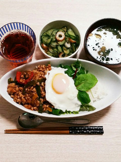 15分で簡単♡カフェ風ガパオライス風ご飯-レシピのメイン写真