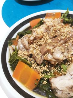温野菜と鶏の中華ダレ-レシピのメイン写真