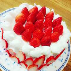 A picture of ☆いちごのクリスマスケーキ☆.