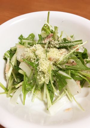水菜の簡単サラダ-レシピのメイン写真