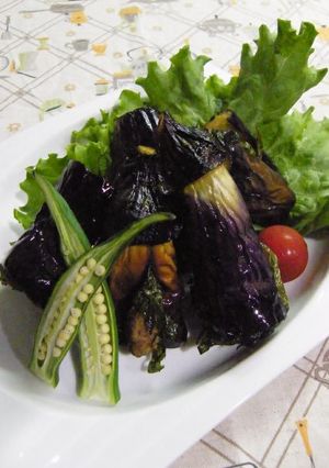 野菜たっぷり！なすのはさみ揚げポン酢風味-レシピのメイン写真