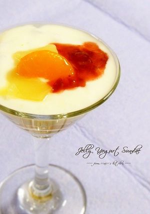 ❄ヨーグルトアート❄ゼリーサンデー♪-レシピのメイン写真
