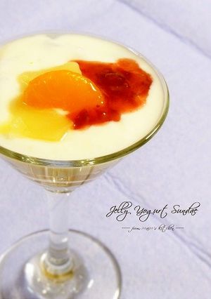 ❄ヨーグルトアート❄ゼリーサンデー♪-レシピのメイン写真
