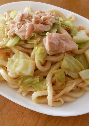 コク倍増！シーチキン焼きうどん-レシピのメイン写真