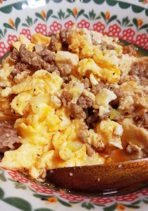 【低糖質】豆腐と卵の煮込み【糖質9g】-レシピのメイン写真