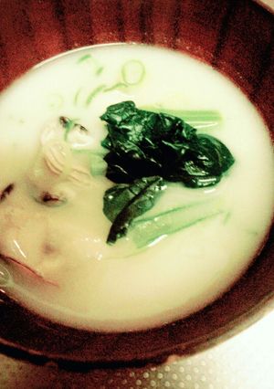 牡蠣の白味噌汁-レシピのメイン写真