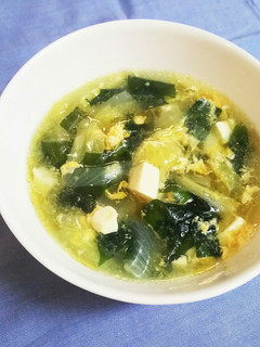 簡単♪白菜たっぷり♪中華風卵スープ-レシピのメイン写真