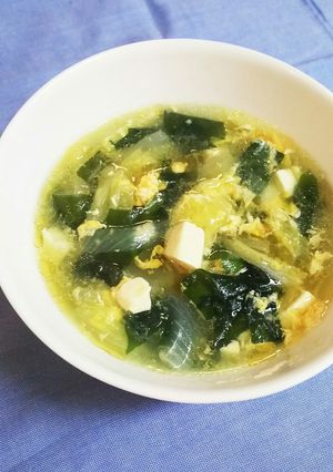 簡単♪白菜たっぷり♪中華風卵スープ-レシピのメイン写真