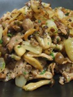 超簡単!豚肉とらっきょの炒め物-レシピのメイン写真