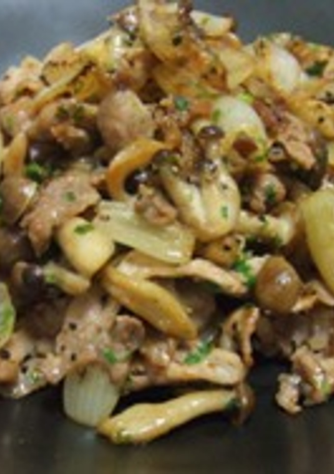 超簡単！豚肉とらっきょの炒め物-レシピのメイン写真