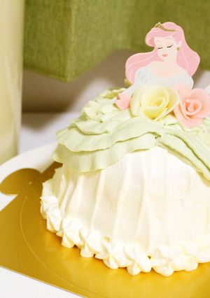 ディズニーふわふわドレスのドールケーキ-レシピのメイン写真