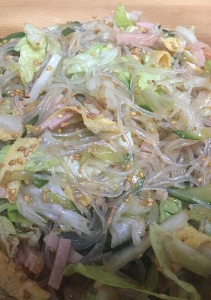 レタス入り中華風春雨サラダ-レシピのメイン写真