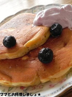 ブルーベリーのクリームチーズパンケーキ-レシピのメイン写真