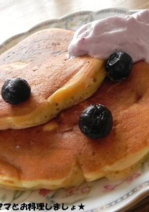 ブルーベリーのクリームチーズパンケーキ-レシピのメイン写真