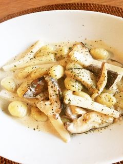 旨味!大根としいたけのクリームニョッキ-レシピのメイン写真