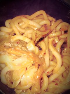 豚キム入りの焼きうどん-レシピのメイン写真