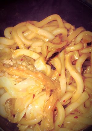 豚キム入りの焼きうどん-レシピのメイン写真
