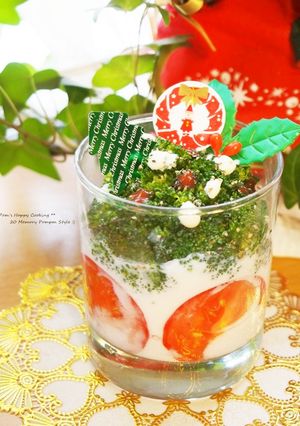 クリスマス☆ヨーグルトサラダカップ-レシピのメイン写真