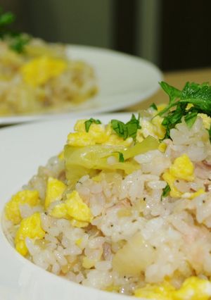 ♪ツナマヨとキャベツの炒めご飯♪-レシピのメイン写真